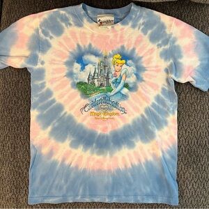 Super Rare Disney Cinderella Magic Kingdom Tie-Dye T-Shirt